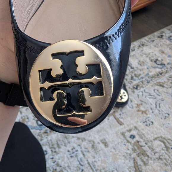 Tory Burch Women`s Ballet Flats Navy Size 9 - Picture 12 of 16